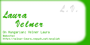 laura velner business card